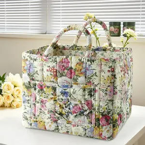 Home Fabric Storage Basket Korean Country Style Portable Underwear Organizer Box Storage Bin