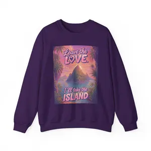 Leave The Love, I'll take The Island Unisex Heavy Blend™ Crewneck Sweatshirt