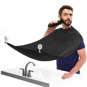 Beard Shaving Apron, Beard Shaving Apron, Creative Wall Mirror Suction Haircut Wrap Cape, Beard Shaving Apron, Professional Hair Cape, Men