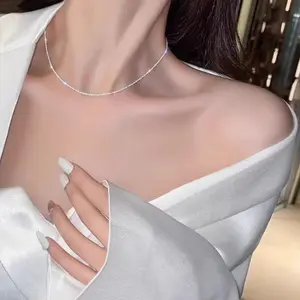 Elegant Starry Necklace, Sparkling Delicate Chain, Luxurious Shine Clavicle Necklaces for Women, Unique Fashion Jewelry