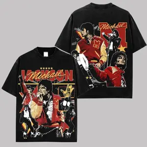 Michael Jackson Vintage Smile Premium Cotton T-Shirt, King of Pop Glove Graphic Tee, Retro Music Legend Streetwear Shirt, Classic Concert Fan Merch, Unisex Oversized Black Tee, Gift for Music Lovers MN1