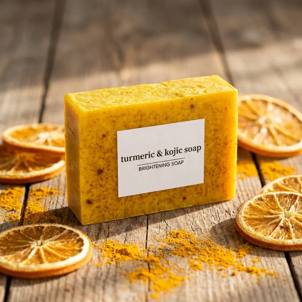 Lemon Turmeric Kojic Acid Soap Set Brightening Dark Spot Remover Organic Body Care with Refreshing Lemon Scent Ideal for Daily Use Moisturizing Cleanser for Flawless Complexion
