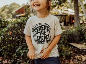 Youth and Adult Retro Spread the Gospel Tshirt, Christian Shirts For boy and girl, Biblical Toddler Tee, Funny shirt, Family shirt, summer outfit, gift for son and daughter, vacation outfit, funny shirt