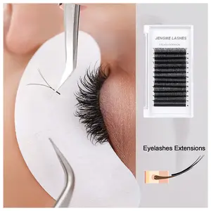 JengMe Supreme YY Lash Extensions – 0.07mm Mix 8–15mm Soft Fluffy Split Tip Volume Eyelashes | Lightweight Double-Y Shape Cluster Lashes for Natural Makeup Look | Handmade Salon & Cosmetic Use