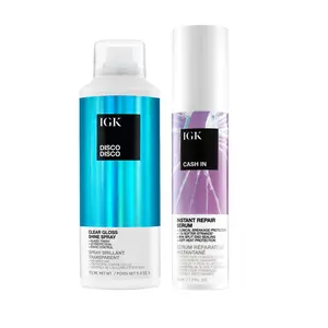 IGK REPAIR & GLOW DUO BUNDLE | Disco Disco Shine Spray + Cash In Repair Serum