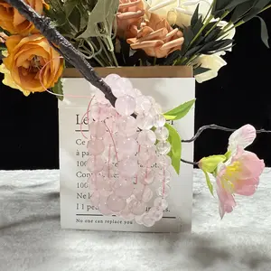 Light Luxury And Simple Style Natural Rose Quartz Bracelet Niche Design Rose Quartz Bracelet Stacking Magic Gentle Girls Must Have Transparent Rose Pink Daily Versatile Street Must Have 8mm To 11mm Available - Valentine's Day Gift