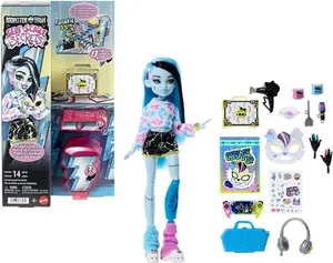 Monster High Self-Scare Secrets Frankie Stein Fashion Doll & Accessories  [COLLECTIBLES] Paper Doll, Collectible