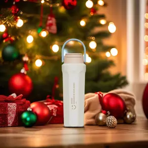 MINISO Colorful Series Transparent Straw TRITAN Cup (1000mL) and Handle Hum Hum Cup (500mL), easy to carry, large capacity, beautifully designed, perfect for gifting