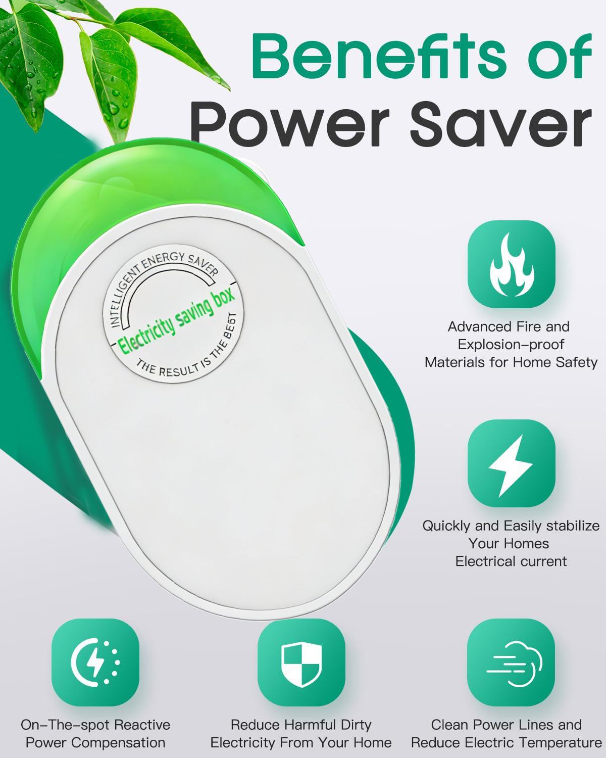 Power Plug Pro Energy Saver 2/4 Pack, Stopwatt Smart Plug Power Saver Device, 90V-250V for Home & Office