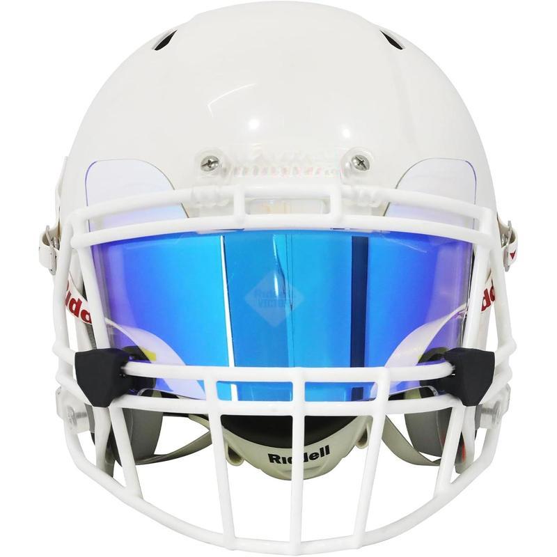 Clear Football Visor for Adults & Youth - Eye Shield with Easy Install Football Visor Clips for Helmet Protection