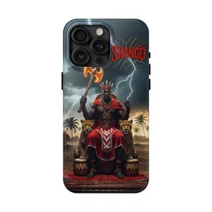 CUBA SHANGO Tough Phone Cases with Impact Resistant TPU Lining & Polycarbonate Shell Protective Casing for Wireless Charging Friendly Glossy Finish