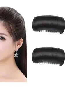 2pcs Invisible Hair Padding High Crown Volume Root Enhancer, Easy Bun Styling Seamless Clip, Hair Volumizer Clip, Lazy Beauty Headwear for All Seasons
