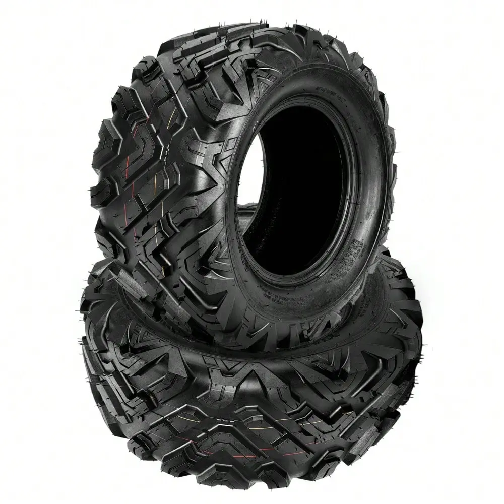 Gaomon 21x7x10 Rubber ATV/UTV Tires, 6-Ply Heavy-Duty 2-Piece Replacement Set, Aggressive Tread, Self-Cleaning Design, Enhanced Control, Ideal for Trail & Mud Use, High-Speed Compatibility, 6-Ply Durability