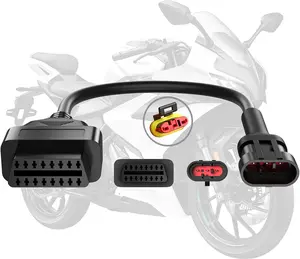 Motorcycle OBD2 Adapter Cable for CFMOTO Motorcycles OBD 3Pin to 16Pin