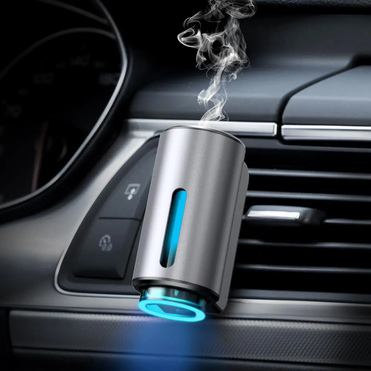 Fulog Car Air Fresheners - 3*10ML Natural Lasts 45 Days, Adaptive Car Diffuser Portable Waterless Air Freshener Car Aromatherapy Diffuser,Perfect Gi