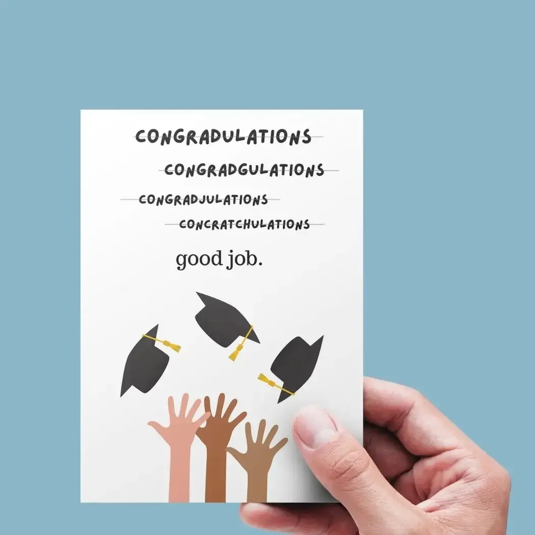 Funny Graduation Card | Congratulations on Graduating | Unique Graduation Card | Funny Gift | Celebration Card for Son, Daughter, Friend