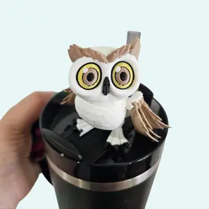 Hoot Owl Straw Buddy for Tumbler Cup - Adorable Owl Design for Your Drinkware