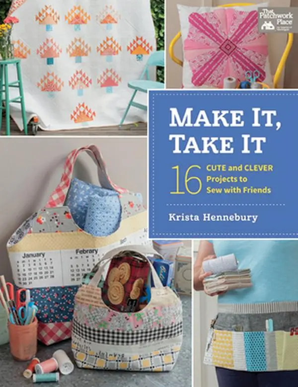 USED Book - Make It, Take It: 16 Cute and Clever Projects to Sew with Friends by Hennebury, Krista (Paperback) - english