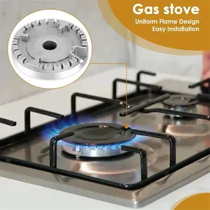 Stove cover set, Kitchen cooktop burner cover replacement kit, 4-piece gas stove burner cover set, suitable for various sizes