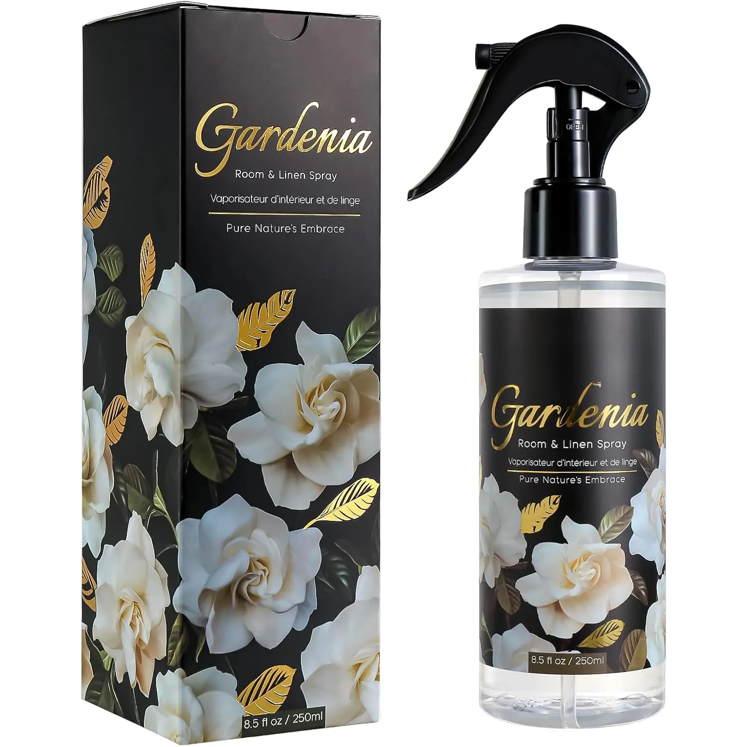 Linen & Room Air Freshener Spray Room Mist, with   Extract, Gardenia Scent, 8.5 FL OZ.
