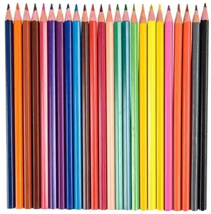 Multi Colored Pencils - 24 Pack - Pre-Sharpened Coloring Pencil Set - Color Pencils for School Art Projects, Creative Play, Drawing - Great Gift Idea for Kids and Adults