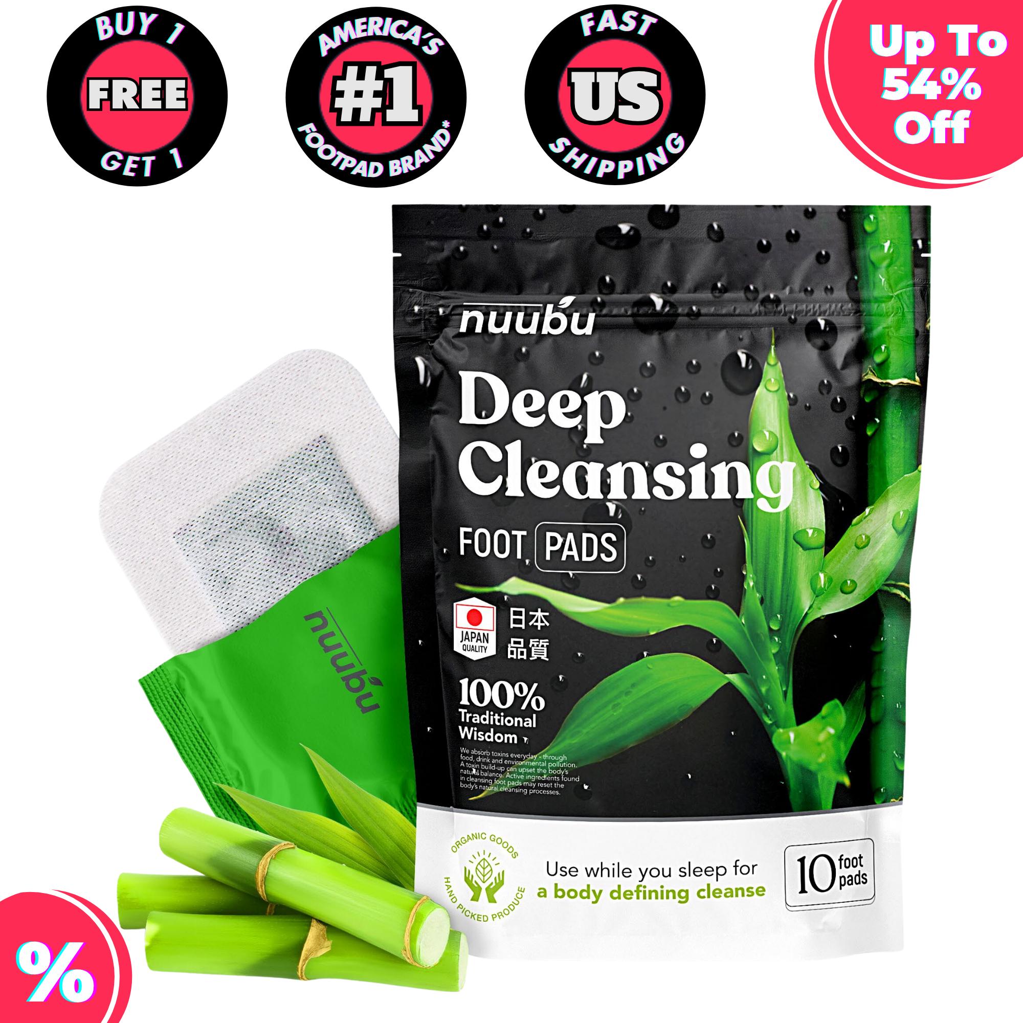 NUUBU Bamboo Foot Patches with Ginger | Herbal Blend Foot Patches for Detox & Wellness | Overnight Foot Pads for Relaxation, Natural Health, Therapeutic Relief, Daily Self-Care Solution, Herbal Ingredients Foot Care Aid for Tired Feet & Wellness Support