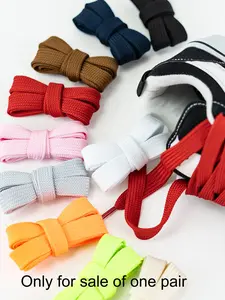 1 Pair/2 Pairs Simple Style Plain Color Flat Shoes Laces, Minimalist Versatile Shoelaces, Multifunction Shoes Accessories for Shoes Decoration
