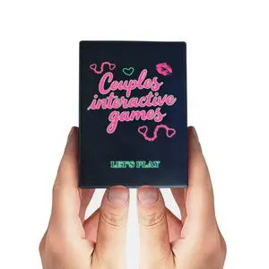 50 Pcs Couple Travel Entertainment Card Game Set, Home Interaction Cards, Fun Party Props, Paper Playing Cards, Ideal for Couples, Family Fun Game
