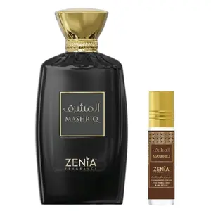 (2pc Combo Pack) 3.4oz Mashriq EDP Spray + 6ml Mashriq Perfume Oil Roll-On by ZENIA