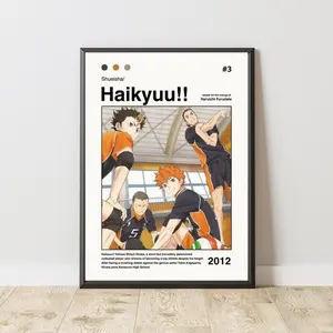 Haikyuu Poster, Karasuno Design Poster, Manga Poster, Anime Poster, Japanese Manga Wall Art, Haikyuu Print, Anime Gift
