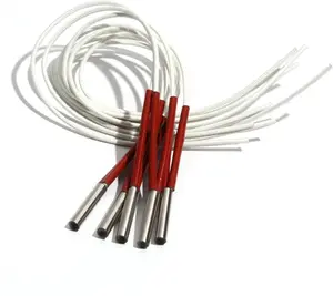 5pcs 7mm Diameter 25~35mm SUS304 Heating Pipe Cartridge Heater 110/220/380V Tubular Rod 50W-75W Electric Element(110V,60W 7x28mm(DxL))