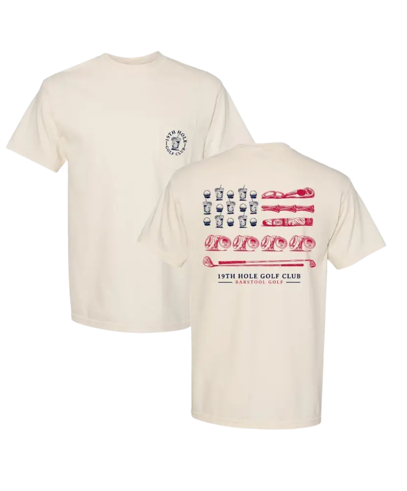 Barstool - 19th Hole Flag Pocket Tee