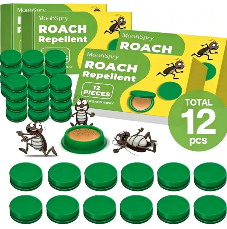 MoonSpry Home Pest Control & Cleaning Supplies Set: Cockroach Killing Gel Bait, Rat Repellent Barrier Pouches, Multi-Surface Microfiber Mop, Storage Boxes for Kitchen & Indoor Use