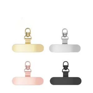 2 PC Universal 360° Rotating Phone Lanyard Hooks, Ultra-Thin Stainless Steel Metal Patch, Essential Phone Accessories, Accessories for iPhone, for Safe Protection