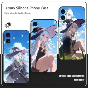 Wandering Witch Elaine Anime Phone Case For iPhone 17 16 15 14 13 12 X XR XS 8 Plus Mini Pro Max Soft black Shockproof Cover