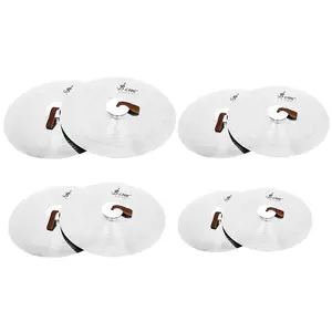 MD140 Alloy Silver Military Cymbal, Hi-Hat Cymbal, Drum & Percussion Instrument Accessories for Drum Set, Musical Instruments & Accessories