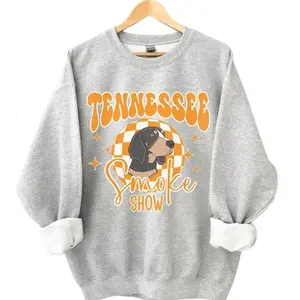 [Sale Up To 30%] + [Free Ship] Tennessee Vols TN Smoke Show Sweatshirt Distressed Game Day Shirt Cute Orange and White Tennessee Football