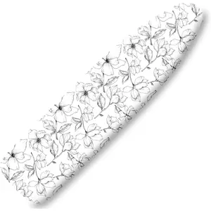 Extra Thick Ironing Board Cover and Pad, Floral Farmhouse 15x54 Ironing Board Cover, Resist Scorching and Staining,Elastic Edges, Beige