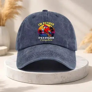 Funny Retirement Hat Im Retired 5 OClock Everywhere Adjustable Cap Unisex