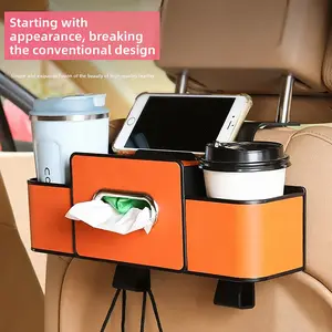 Car Seat Back Storage Box, Multifunctional Hanging Organizer, Paper Towel Holder, Cup Expander, New Model Car Interior Accessories, Backseat Hanging Organizer