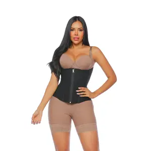 Cinturilla SMI2025 with Double Closure and Immediate Compression for Women's Shapewear Black Basic Minimalist Design