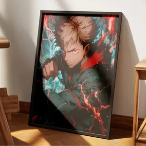 [Sale off up to 65%][Free Ship][No Frame] Jujutsu Kaisen Poster Anime Print JJK Manga Art Prints Nanami x Gojo x Geto Minimalist Vintage Retro Arts Wall Room Decor 55