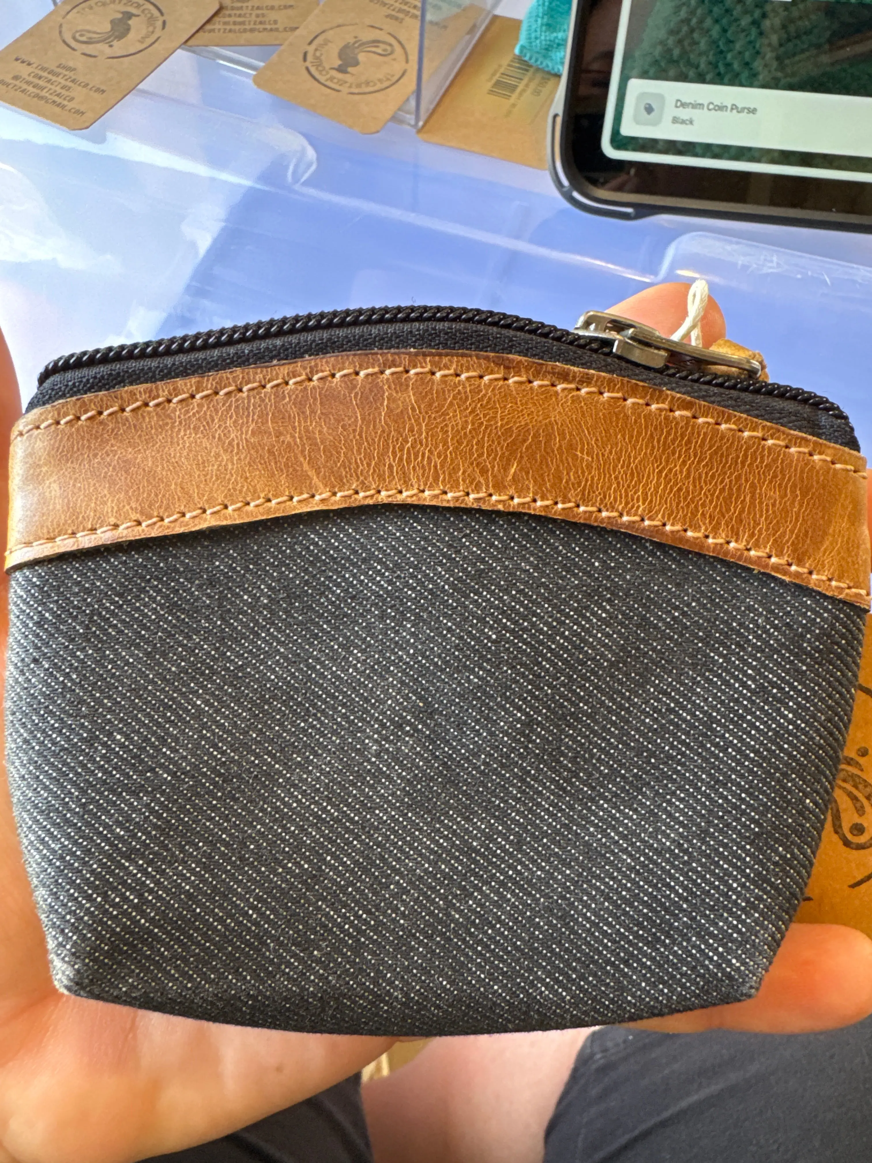 Denim Coin Purse