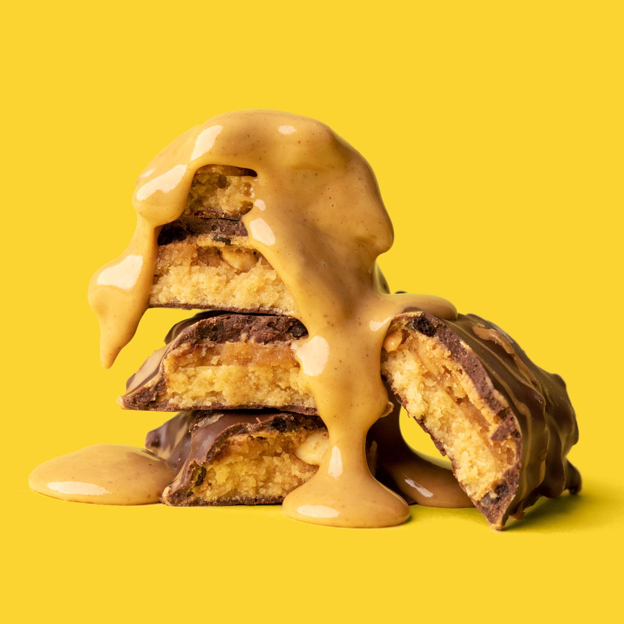 FITCRUNCH Chocolate Peanut Butter, High Protein Baked Bar, 16g Protein, 5 Count 8.10 Ounce