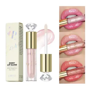 1 Pack of Shiny Crystal, Water-permeable and Long-lasting Color Rendering, Light and Plump, Waterproof, Non-smudging, Non-stick Cup, Easy To Color Lip Gloss