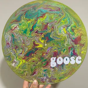 Goose the band fan art | Repurposed painted vinyl record wall art album decor
