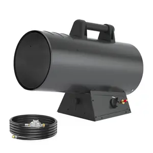 125,000 BTU Forced-Air Heater, Portable Heater for Jobsites, Garages & Construction Areas, Includes 10 ft Hose and Regulator, BGA2302