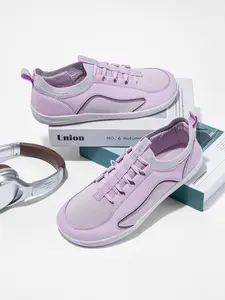 HOBIBEAR Women's Wide-Toe Box Shoes, Barefoot Outdoor Casual Shoes, Slip-On Athletic Sneakers, Walking Shoes, Low-Top Textile Footwear for All Seasons, Breathable Walking Shoes