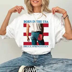 Bruce Springsteen And The Street Band  Tee - Vintage Bootleg Ds, Retro Music Lovers Apparel, Vintage Music Gift