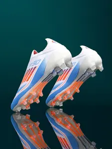 New Unisex Soccer Shoes, Ag Long Studs Anti-Slip Training Boots, Outdoor Grass Field Football Cleats, Professional Sporty Low-Top TF Short Studs